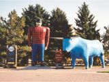 Minnesota Roadside attractions Map Paul Bunyan and Babe the Blue Ox Wikipedia