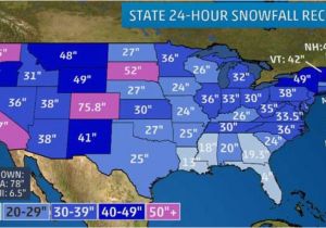 Minnesota Snow Depth Map the Greatest 24 Hour Snowfalls In All 50 States the Weather Channel