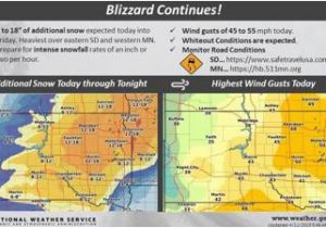 Minnesota Snow Map Blizzard Conditions Continue Aberdeennews Com