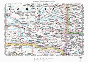 Minnesota south Dakota Border Map Missouri River Drainage Basin Landform origins In south Dakota Usa