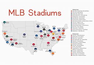 Minnesota Twins Stadium Map Map Of Us Baseball Stadiums Roadtrip Elegant Stadium Map Stadium