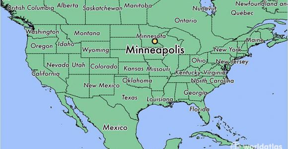 Minnesota Usa Map Location where is Minneapolis Mn Minneapolis Minnesota Map Worldatlas Com