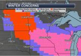 Minnesota Weather forecast Map 8 12 Of Snow Expected Through Monday Coldest Air since 1996