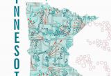 Minnesota Wetlands Map Minnesota Map Print Jhill Design Map Prints Things for My Wall