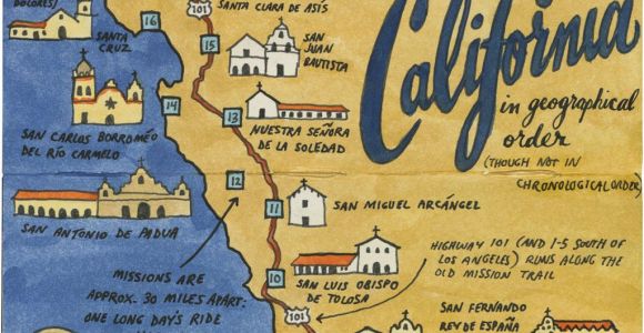 Mission Maps Of California Earlier This Year I Visited All 21 California Missions and Created