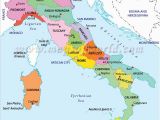 Modern Map Of Italy Regions Of Italy E E Map Of Italy Regions Italy Map Italy Travel