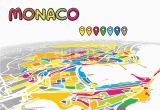 Monaco France Map Monaco Monaco Downtown Map In Perspective Monaco Map