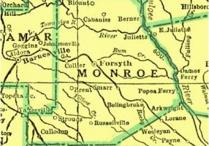 Monroe County Georgia Map County Of Monroe Georgiainfo