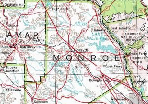 Monroe County Georgia Map County Of Monroe Georgiainfo