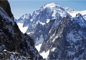 Mont Blanc France Map Mont Blanc Highest Mountain In Western Europe