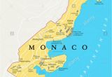 Monte Carlo France Map Geography Travel Monaco City State Stockfotos Geography Travel
