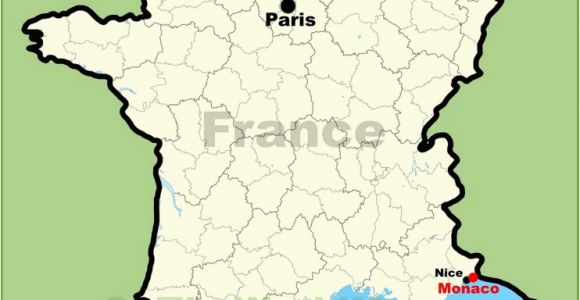 Monte Carlo France Map Monaco Location On the Map Of France