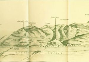 Monte Cassino Italy Map Map Of Monte Cassino Battle