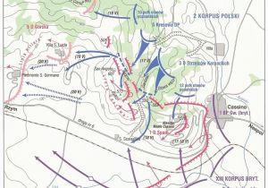 Monte Cassino Italy Map Map Of Monte Cassino Battle