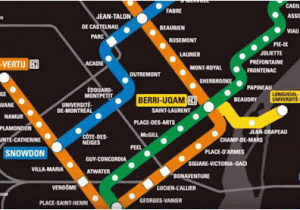 Montreal Canada Metro Map Le Metro De Montreal Canada Transporte Masivo Montreal Travel