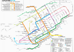 Montreal Canada Metro Map Montreal Buses Map and Guide for Visitors to Montreal