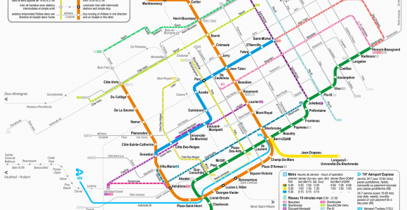 Montreal Canada Metro Map Montreal Buses Map and Guide for Visitors to Montreal