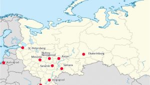 Moscow On Map Of Europe Map Russia Continent