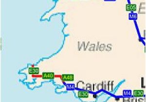 Motorway Map Ireland Trunk Roads In Wales Wikipedia