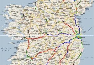 Motorway Map Of Ireland Ireland Road Map