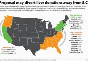 Moultrie Georgia Map Study Liver Donations In south Carolina Would Be Sent to Patients