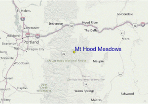 Mount Hood oregon Map Mt Hood Meadows Pra Vodce Po Sta Edisku Mapa Lokaca Mt Hood Meadows