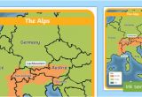 Mountain Map Of Europe the Alps Map Habitat Mountain Climate Animals Europe