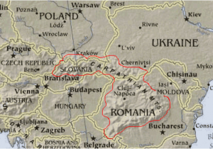 Mountain Ranges Europe Map Carpathian Mountains Maps Of Central and Eastern Europe