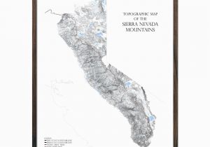 Mountain Ranges In Canada Map Sierra Nevada Mountains Range Series