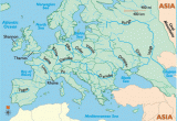 Mountain Ranges In Europe Map European Rivers Rivers Of Europe Map Of Rivers In Europe