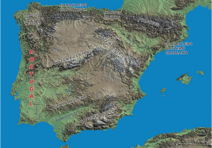 Mountain Ranges In Spain Map Geography the Spanish Biker