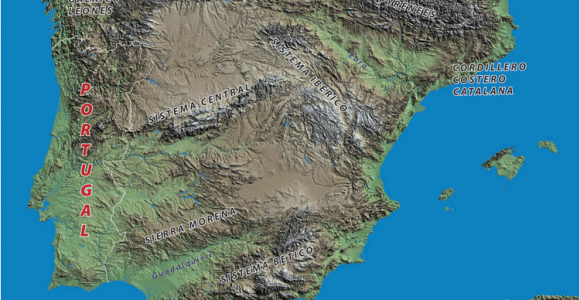 Mountain Ranges In Spain Map Geography the Spanish Biker