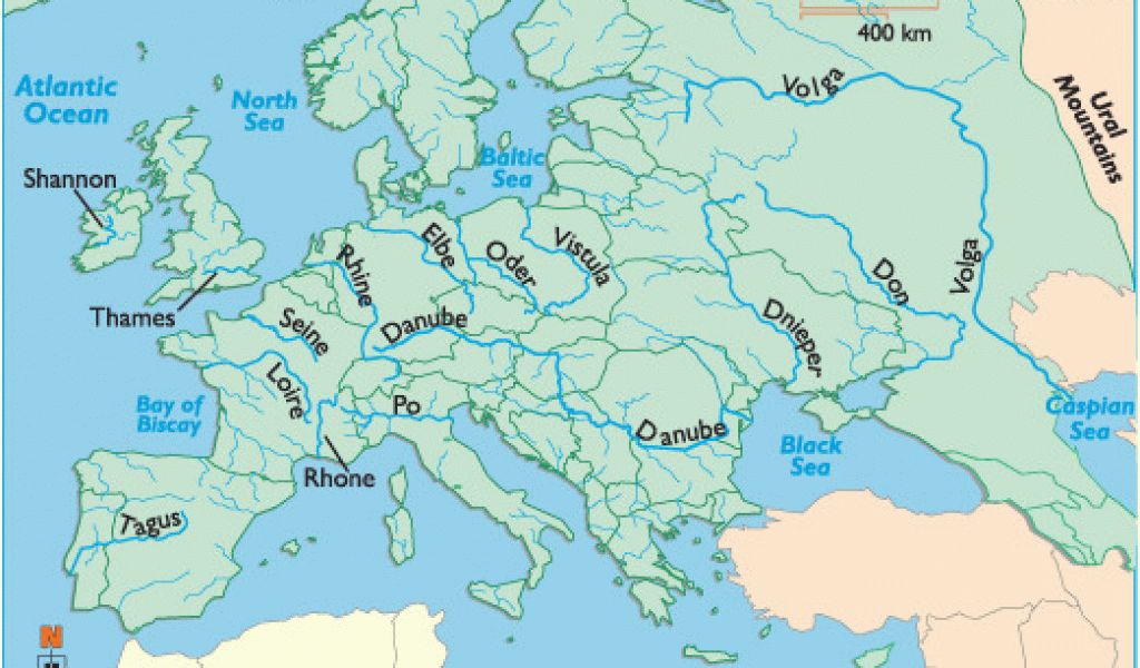 Mountain Ranges Of Europe Map European Rivers Rivers Of Europe Map Of Rivers In Europe