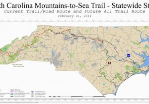 Mountains In north Carolina Map Mountains to Sea Trail Mst Maplets