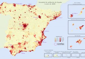 Muslim Spain Map Quantitative Population Density Map Of Spain Lighter Colors