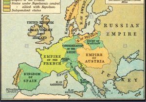 Napoleonic Europe 1812 Map Historical Map Of Europe Stock Photos Historical Map Of