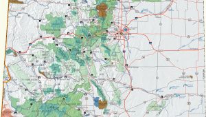 National forest Campgrounds Colorado Map Colorado Dispersed Camping Information Map