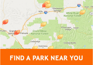 National forest Campgrounds Colorado Map State Park Map