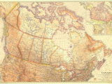 National Geographic Map Of Canada Canada Map 1936 by National Geographic Vintage National Geographic