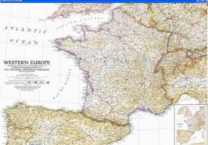 National Geographic Map Of Europe Cascoly Map Europe 1950 Br Maps for Sale