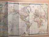 National Geographic Map Of Europe Large Vintage 1951 Map Of the World original National Geographic Map