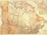 National Geographic Maps Canada Canada Map 1936 by National Geographic Vintage National