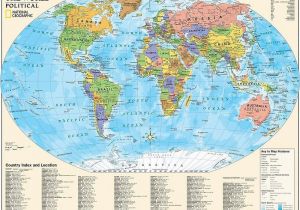 National Geographic Maps Canada National Geographic Maps Political Series World Map Grades 4th 12th