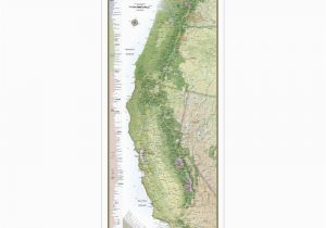 National Geographic Maps Canada Pacific Crest Trail Wall Map In Gift Box Wall Map 18 X 48 Inches
