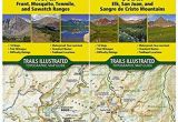National Geographic Maps Colorado Colorado 14ers topographic Trail Map Guide Set National Geographic