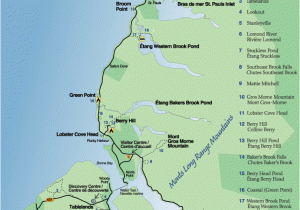 National Parks In Canada Map Map Of Gros Morne National Park Of Canada Abstract Facts