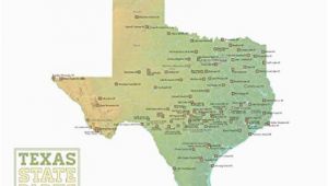 National Parks In Texas Map Amazon Com Best Maps Ever Texas State Parks Map 18×24 Poster Green