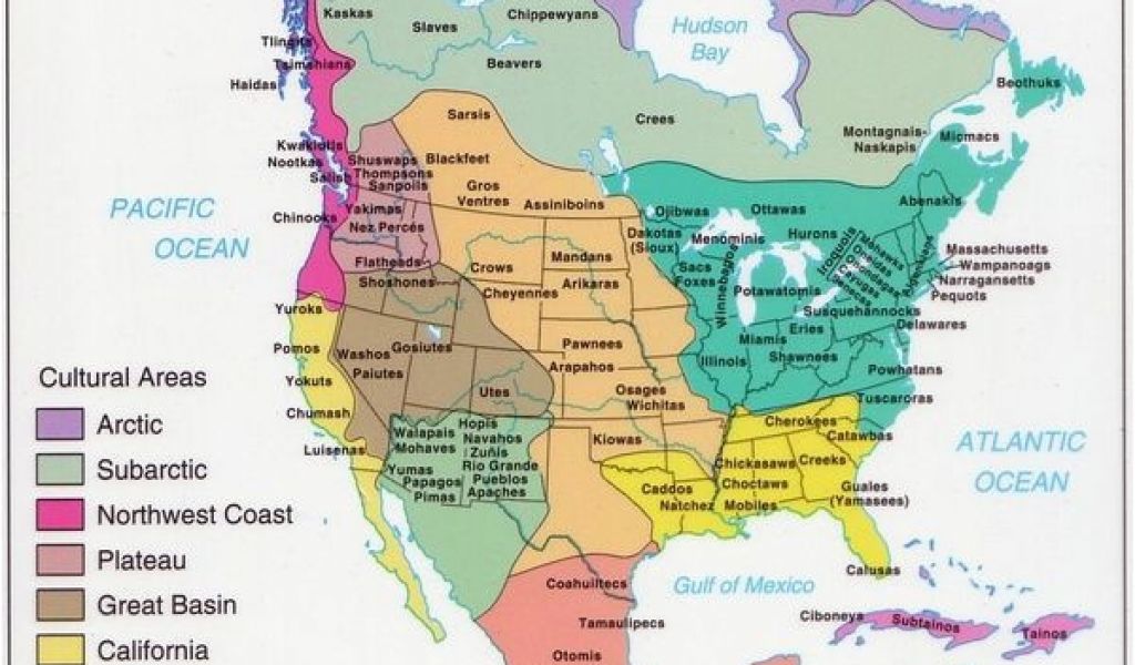 Texas Native American Tribes Map
