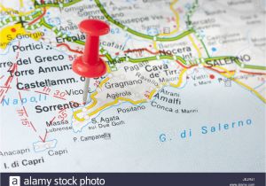 Neapolitan Riviera Italy Map Italian Riviera Map Stock Photos Italian Riviera Map Stock Images