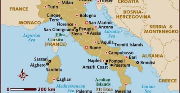 Neapolitan Riviera Italy Map Map Of Italy